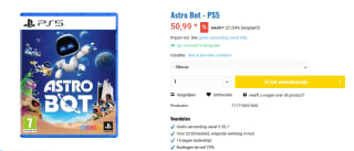 Astro Bot voor €50,99 bij DGM Outlet