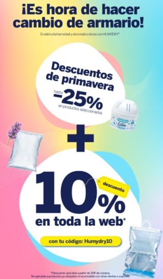 25% + 10% extra en toda la web