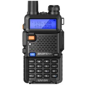 Walkie Talkie UV 5R 5W 8W Baofeng doble banda de radio de dos vías Vhf Uhf FM 16KM por 13,32€