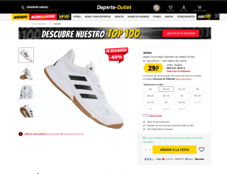 Zapatillas Adidas adidas Court Flight de voleibol IE1656 por solo 29,99€