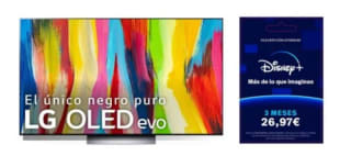 Televisor LG OLED55C24LA 55" OLED UltraHD 4K HDR10 Pro + Regalo Disney+ 3 meses por 1199€