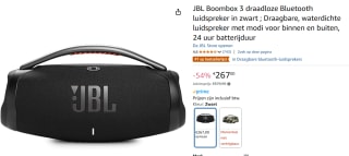 JBL Boombox 3 - Bluetooth Speaker - voor €267 bij Amazon