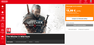 The Witcher 3: Wild Hunt Nintendo Switch por solo 15,99€