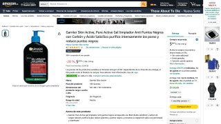 Garnier Skin Active Gel limpiador por 5€
