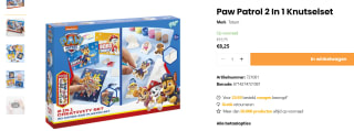 Paw Patrol 2-in-1 Knutselset voor €8,25 bij Partywinkel