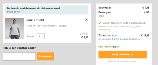 G-Star Base-S T-Shirt voor €7,18 in de G-star store