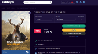 theHunter: Call of the Wild™ por 1,99€ desde Cd Keys