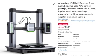 AnkerMake M5 - 3D Printer voor €299 met Amazon Prime