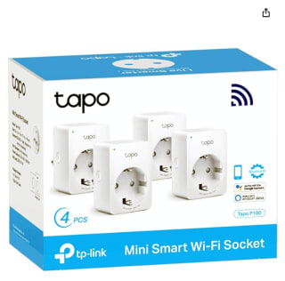 TP-Link Tapo P100 (4-Pack) - Mini Enchufe Inteligente Wi-Fi compatible con Alexa y Google Home por 28,99€