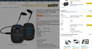Reproductor Elbe MP-118 MP3 4 GB Resistente al Agua por 7,95€