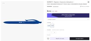 Material escolar desde solo 0,01€