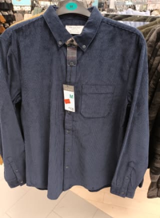 Camisa de pana de caballero en Primark a 5€