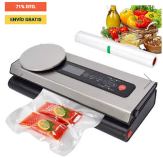 Máquina selladora envasadora al vacío con báscula y cortador incorporado a solo 25,99€