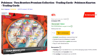 Pokémon - Tera Brawlers Premium Collection voor €47 bij Bol