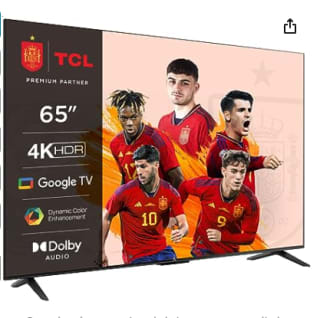 Smart TV 65" marca TCL modelo 65P639 por 449€