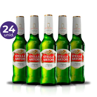 24x Cervezas Stella Artois en Botella 330cc por $ 12.990 en BOOZ