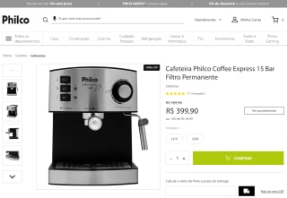 Cafeteira da Philco Coffee Express 15 - R$ 399,90