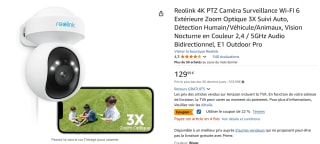 Reolink 4K UHD WiFi 6-camera, 3x optische zoom voor €102,23 bij Amazon