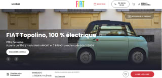 Voiture Fiat Topolino en LDD Sans Apport 55€/Mois, Durée 36 Mois, Kilométrage Total 15 000km à 7 890€