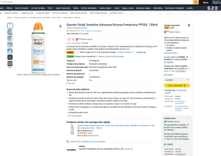 3 Garnier Delial Sensitive Advanced Bruma Protectora FPS50 150ml Unidad por solo 17,48€