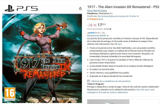 1917 The Alien Invasion DX Remastered PS5 por 17,05€