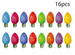 Bombillas reflectante de navidad 16 piezas a 3,99€