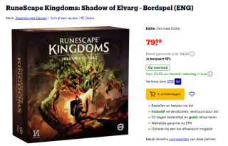 RuneScape Kingdoms: Shadow of Elvarg Bordspel (ENG) voor €79,99 bij Bol