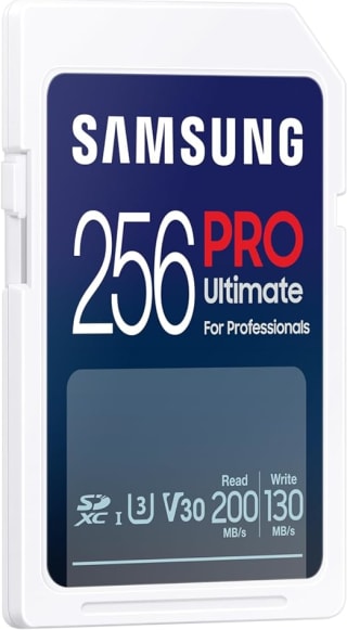 Samsung Pro Ultimate SD-kaart 256GB voor €20,99 met Amazon Prime