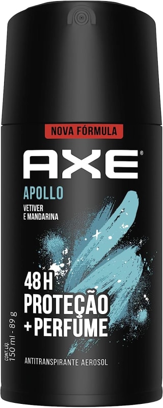 Desodorante da Axe Apollo Proteção de 150ml com 4 uni - R$ 32,04
