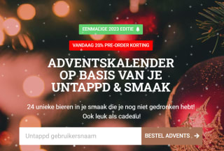 Craftbox Adventskalender met 20% pre-order korting