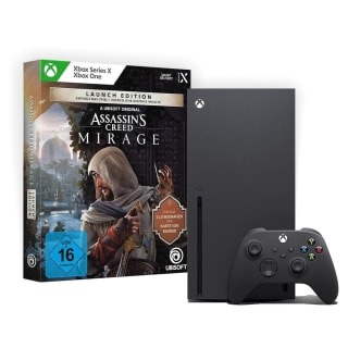 Xbox Series X + Assassins Creed Mirage Launch Edition Bundle voor €465,21 bij Amazon