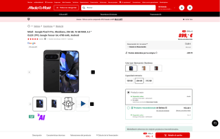 Móvil Google Pixel 9 Pro Obsidiana 256 GB por 764,15€