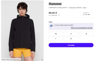 Chaqueta para Mujer Mammut CORPORATE REGULAR FIT por 86€