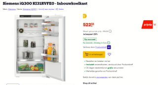 Siemens iQ300 KI31RVFE0 - Inbouwkoelkast voor €522,51 bij Bol.com