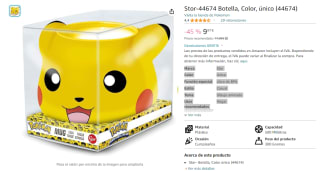 Taza 3D pokemon Pikachu por 9,97€
