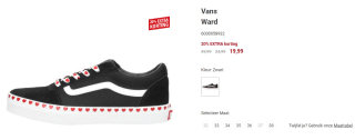 VANS Textile Noir Rouge voor €19,99 bij Schuurman Schoenen