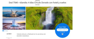 Escapada a Islandia: 4 días Círculo Dorado con hotel y vuelos desde 756€