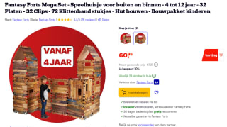 Fantasy Fort XL editie - Speelhuis voor €60,95 bij Bol