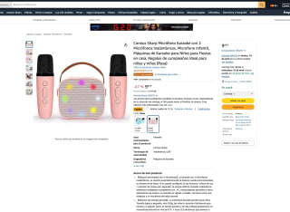 Karaoke con 2 Micrófonos Inalámbricos Infantil Comius Sharp por solo 8,49€