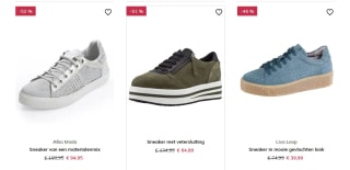 Tot 63% korting op dames sneakers bij Mona-Mode