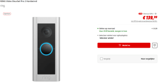 Ring Video Doorbell Pro 2 Bedraad (inbouw) voor €139,99 bij de Mediamarkt