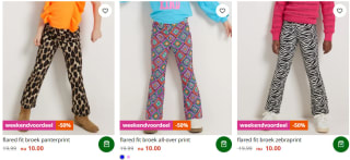 50% korting op alle meisjes flared broeken bij terStal