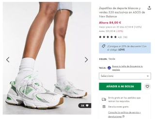 New Balance Zapatillas 530 exclusivas por 63€