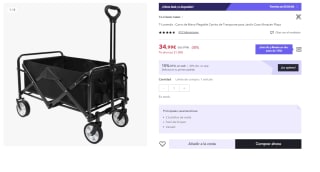 Carro de Mano Plegable de Transporte por 24.5€