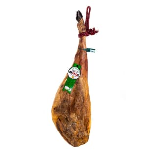 Jamón cebo de campo ibérico brida verde de mas de 9kg por 143,38€
