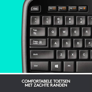 Logitech MK710 - Draadloos toetsenbord + Muis - Qwerty - Zwart voor €64,99 bij Amazon