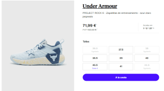 Zapatillas para Mujer Under Armour PROJECT ROCK 6 por 71.99€