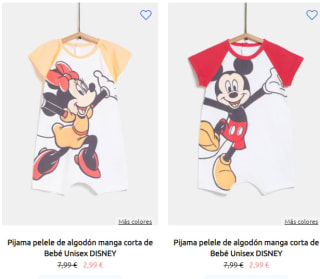 Moda Infantil Disney desde solo 1,99€