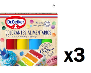 3 Unidades de Colorantes alimentarios Dr. Oetker caja 40 g por 7.58€