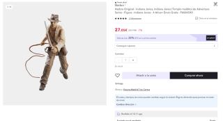 Recopilación de Figuras de Indiana jones marca Hasbro por 20,29€